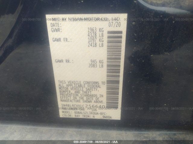 Photo 8 VIN: 1N4BL4CVXLC256640 - NISSAN ALTIMA 