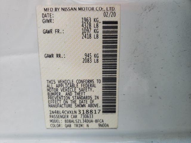 Photo 9 VIN: 1N4BL4CVXLN318817 - NISSAN ALTIMA SR 