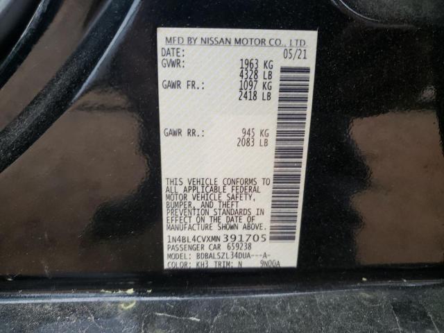 Photo 11 VIN: 1N4BL4CVXMN391705 - NISSAN ALTIMA 