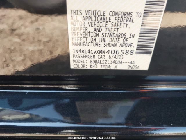 Photo 8 VIN: 1N4BL4CVXMN406588 - NISSAN ALTIMA 