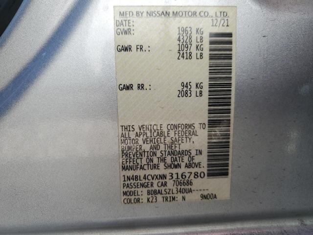 Photo 11 VIN: 1N4BL4CVXNN316780 - NISSAN ALTIMA 