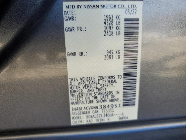 Photo 11 VIN: 1N4BL4CVXNN384951 - NISSAN ALTIMA 