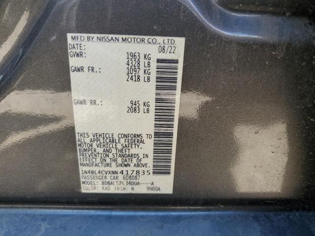 Photo 12 VIN: 1N4BL4CVXNN417835 - NISSAN ALTIMA SR 