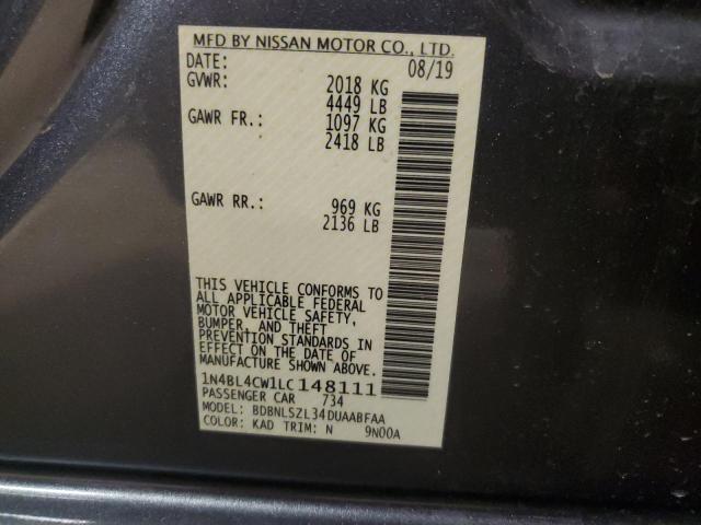 Photo 11 VIN: 1N4BL4CW1LC148111 - NISSAN ALTIMA 