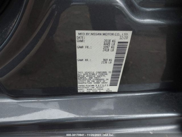 Photo 8 VIN: 1N4BL4CW1MN337525 - NISSAN ALTIMA 