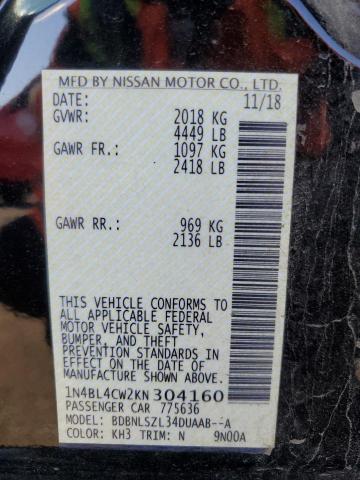 Photo 12 VIN: 1N4BL4CW2KN304160 - NISSAN ALTIMA SR 