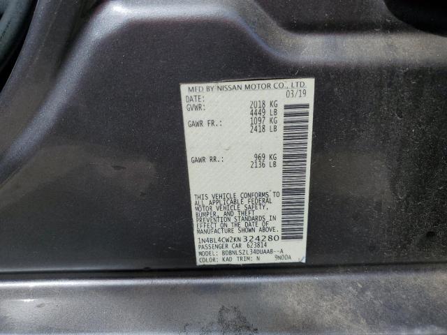 Photo 12 VIN: 1N4BL4CW2KN324280 - NISSAN ALTIMA SR 