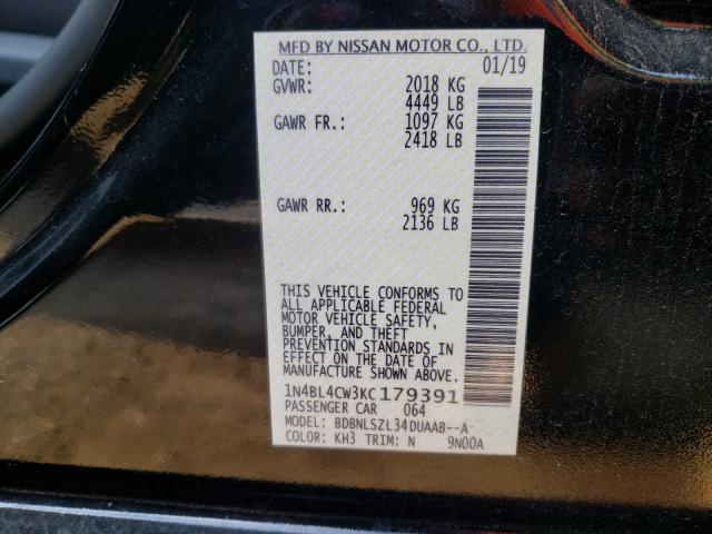 Photo 9 VIN: 1N4BL4CW3KC179391 - NISSAN ALTIMA SR 