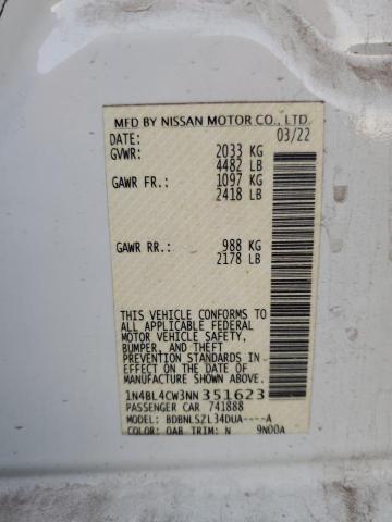 Photo 12 VIN: 1N4BL4CW3NN351623 - NISSAN ALTIMA SR 