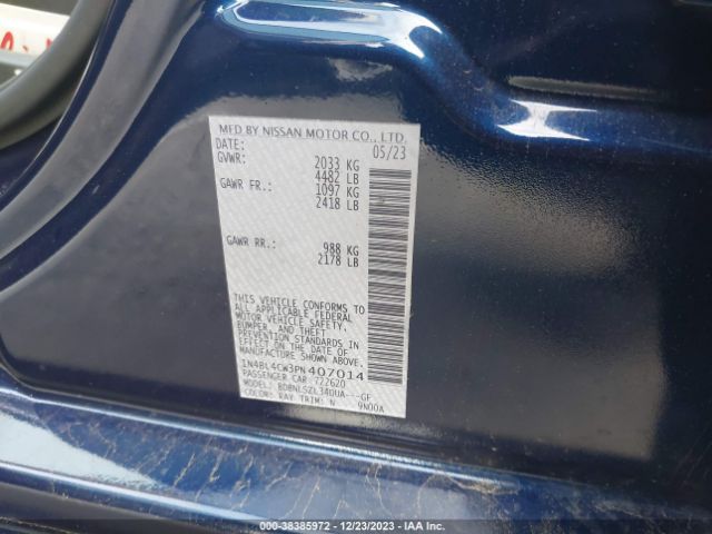 Photo 8 VIN: 1N4BL4CW3PN407014 - NISSAN ALTIMA 