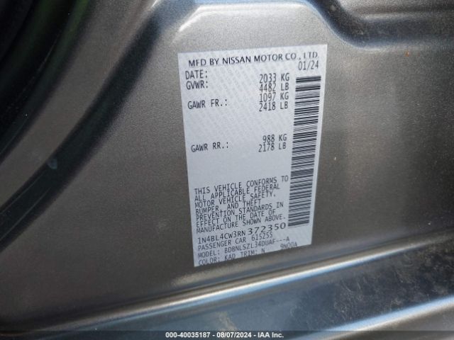 Photo 8 VIN: 1N4BL4CW3RN372350 - NISSAN ALTIMA 