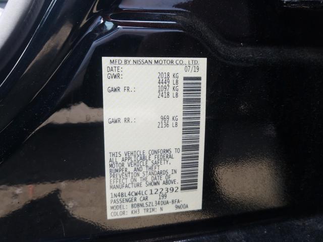 Photo 9 VIN: 1N4BL4CW4LC122392 - NISSAN ALTIMA SR 