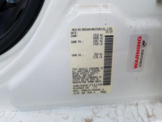 Photo 9 VIN: 1N4BL4CW5KC255256 - NISSAN ALTIMA SR 