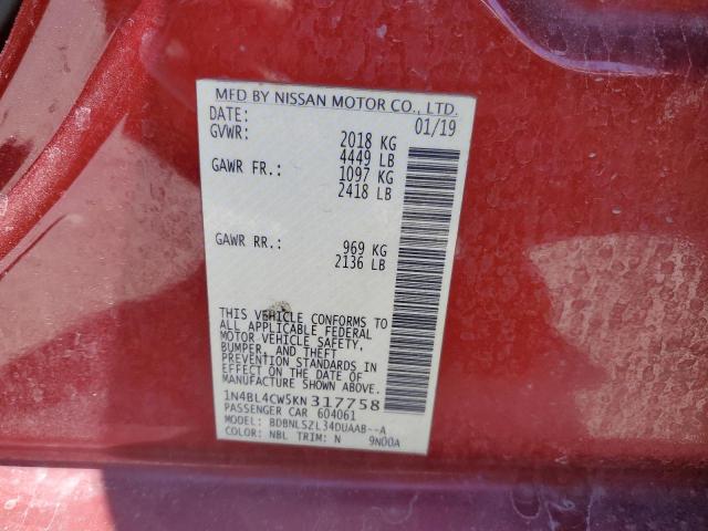 Photo 11 VIN: 1N4BL4CW5KN317758 - NISSAN ALTIMA 