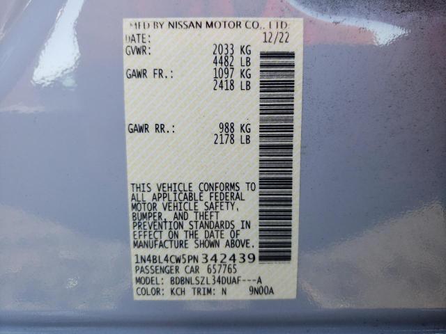 Photo 11 VIN: 1N4BL4CW5PN342439 - NISSAN ALTIMA SR 