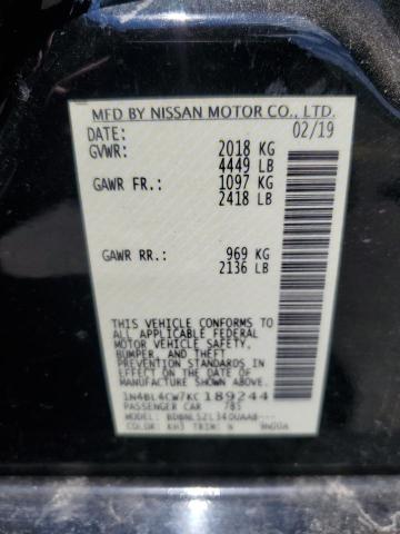 Photo 12 VIN: 1N4BL4CW7KC189244 - NISSAN ALTIMA 