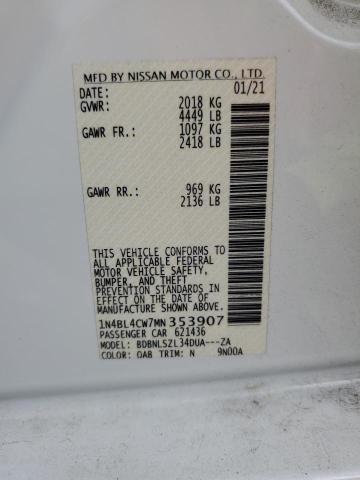 Photo 12 VIN: 1N4BL4CW7MN353907 - NISSAN ALTIMA SR 