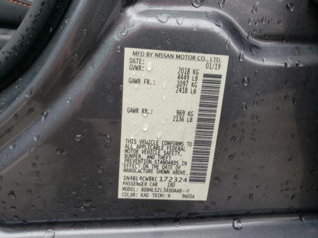 Photo 9 VIN: 1N4BL4CW8KC172324 - NISSAN ALTIMA SR 