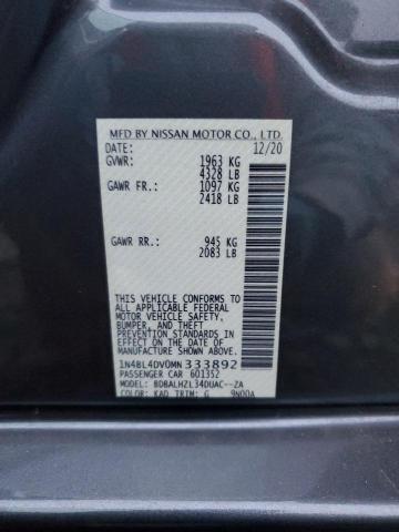 Photo 11 VIN: 1N4BL4DV0MN333892 - NISSAN ALTIMA SV 