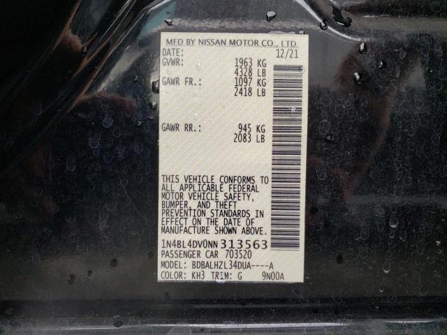 Photo 12 VIN: 1N4BL4DV0NN313563 - NISSAN ALTIMA SV 