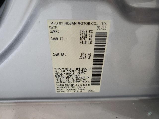 Photo 11 VIN: 1N4BL4DV0NN325888 - NISSAN ALTIMA 