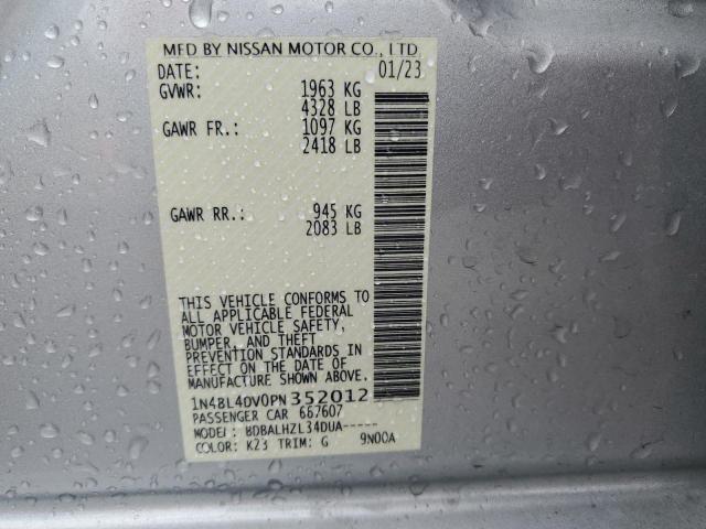 Photo 12 VIN: 1N4BL4DV0PN352012 - NISSAN ALTIMA SV 