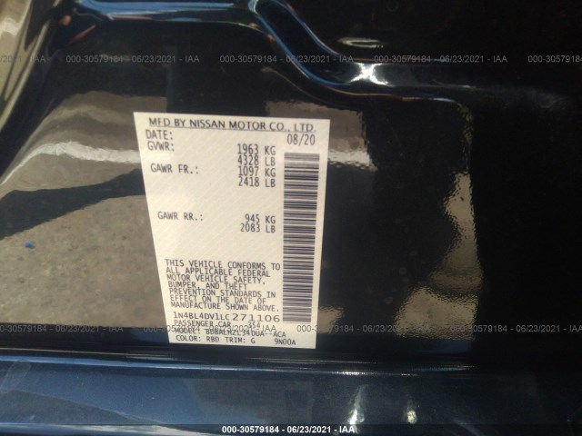 Photo 8 VIN: 1N4BL4DV1LC271106 - NISSAN ALTIMA 