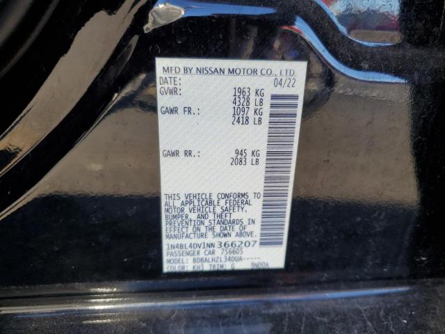 Photo 11 VIN: 1N4BL4DV1NN366207 - NISSAN ALTIMA SV 