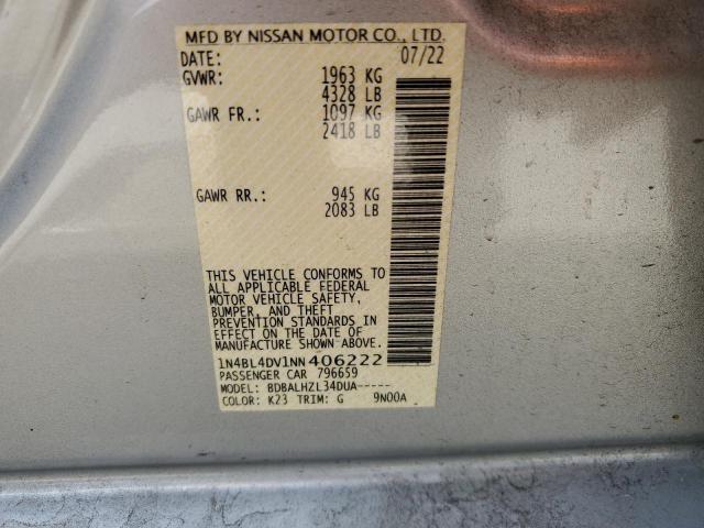 Photo 11 VIN: 1N4BL4DV1NN406222 - NISSAN ALTIMA 