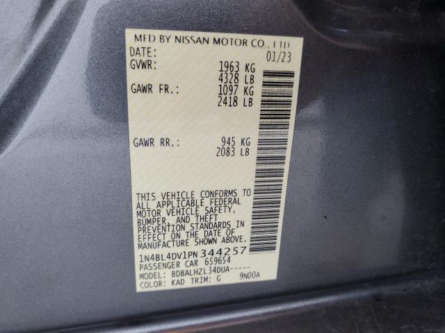 Photo 11 VIN: 1N4BL4DV1PN344257 - NISSAN ALTIMA 