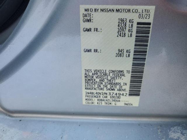 Photo 11 VIN: 1N4BL4DV1PN374942 - NISSAN ALTIMA SV 