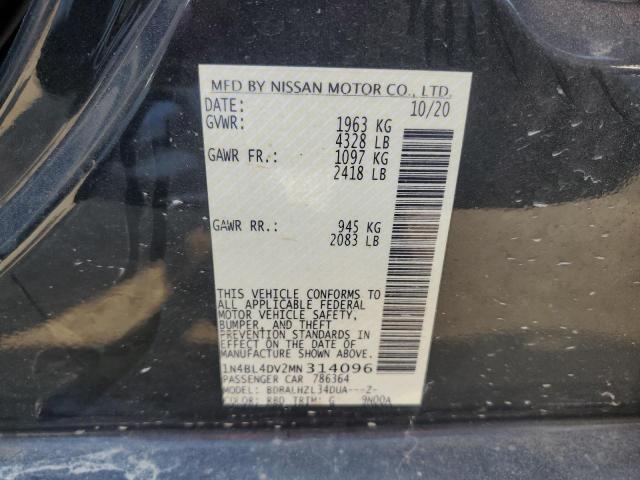 Photo 11 VIN: 1N4BL4DV2MN314096 - NISSAN ALTIMA SV 