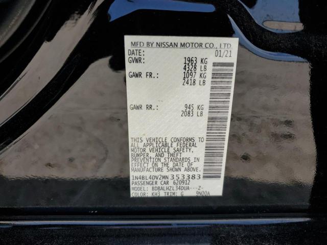 Photo 12 VIN: 1N4BL4DV2MN353383 - NISSAN ALTIMA SV 