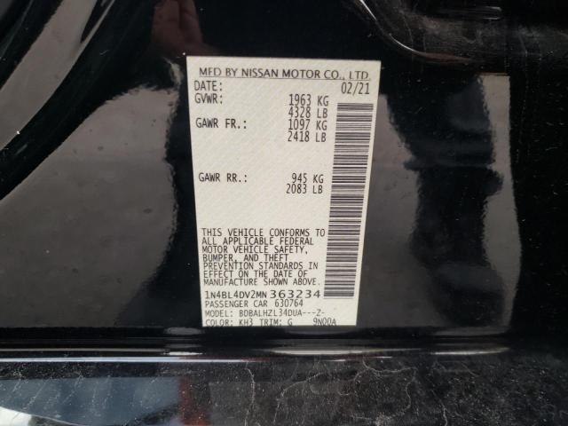 Photo 9 VIN: 1N4BL4DV2MN363234 - NISSAN ALTIMA SV 