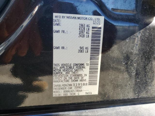 Photo 12 VIN: 1N4BL4DV2NN319588 - NISSAN ALTIMA SV 