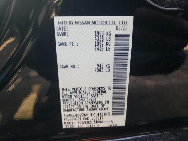 Photo 9 VIN: 1N4BL4DV2NN344085 - NISSAN ALTIMA 