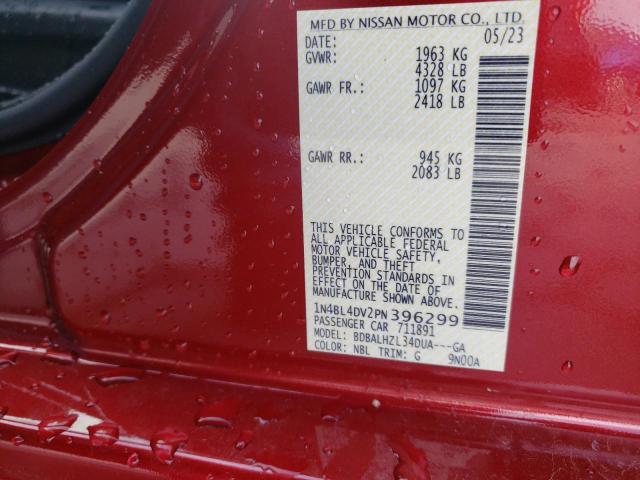 Photo 11 VIN: 1N4BL4DV2PN396299 - NISSAN ALTIMA SV 