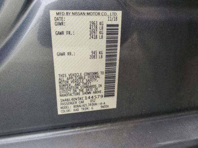 Photo 12 VIN: 1N4BL4DV3KC144579 - NISSAN ALTIMA SV 