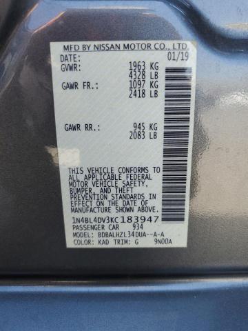 Photo 12 VIN: 1N4BL4DV3KC183947 - NISSAN ALTIMA SV 