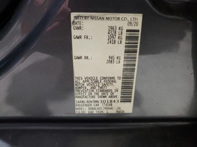 Photo 11 VIN: 1N4BL4DV3MN301843 - NISSAN ALTIMA SV 