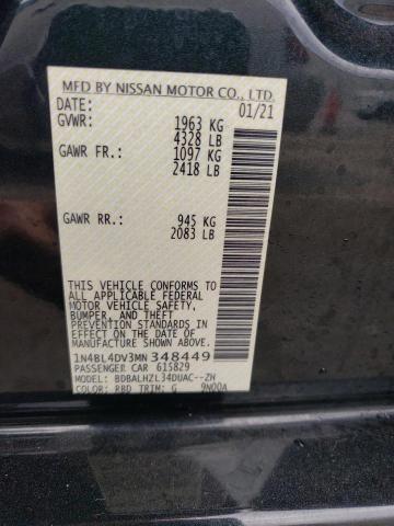 Photo 12 VIN: 1N4BL4DV3MN348449 - NISSAN ALTIMA 