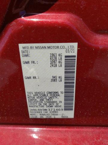 Photo 12 VIN: 1N4BL4DV3MN371469 - NISSAN ALTIMA SV 