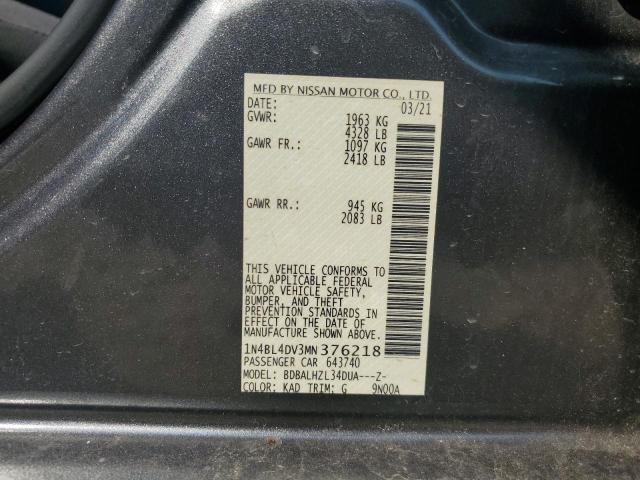 Photo 12 VIN: 1N4BL4DV3MN376218 - NISSAN ALTIMA SV 