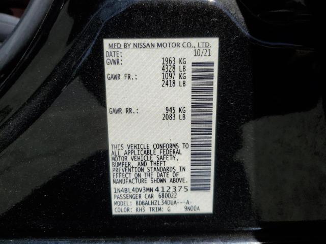 Photo 11 VIN: 1N4BL4DV3MN412375 - NISSAN ALTIMA SV 