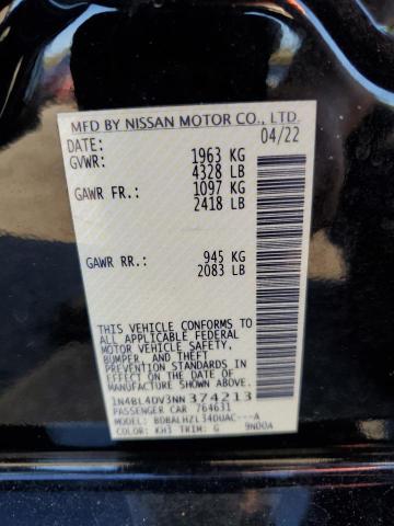 Photo 11 VIN: 1N4BL4DV3NN374213 - NISSAN ALTIMA SV 