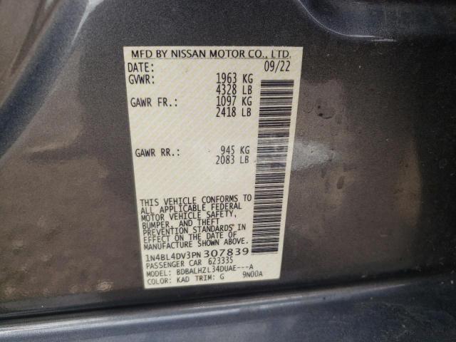 Photo 11 VIN: 1N4BL4DV3PN307839 - NISSAN ALTIMA SV 