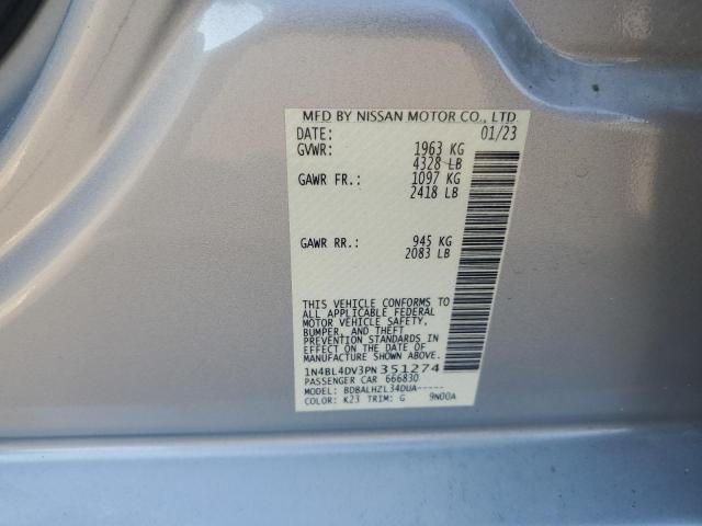 Photo 11 VIN: 1N4BL4DV3PN351274 - NISSAN ALTIMA 