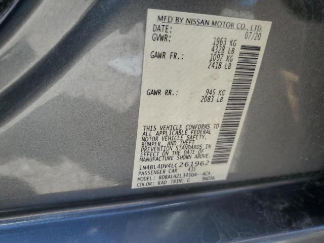 Photo 11 VIN: 1N4BL4DV4LC261962 - NISSAN ALTIMA SV 