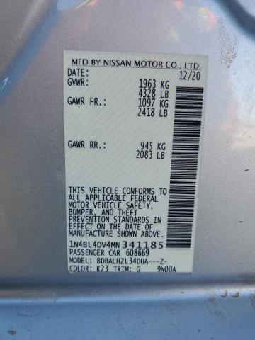 Photo 11 VIN: 1N4BL4DV4MN341185 - NISSAN ALTIMA SV 