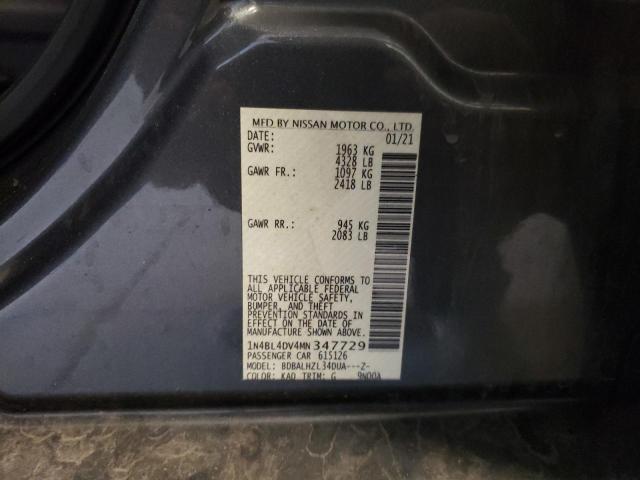 Photo 11 VIN: 1N4BL4DV4MN347729 - NISSAN ALTIMA SV 